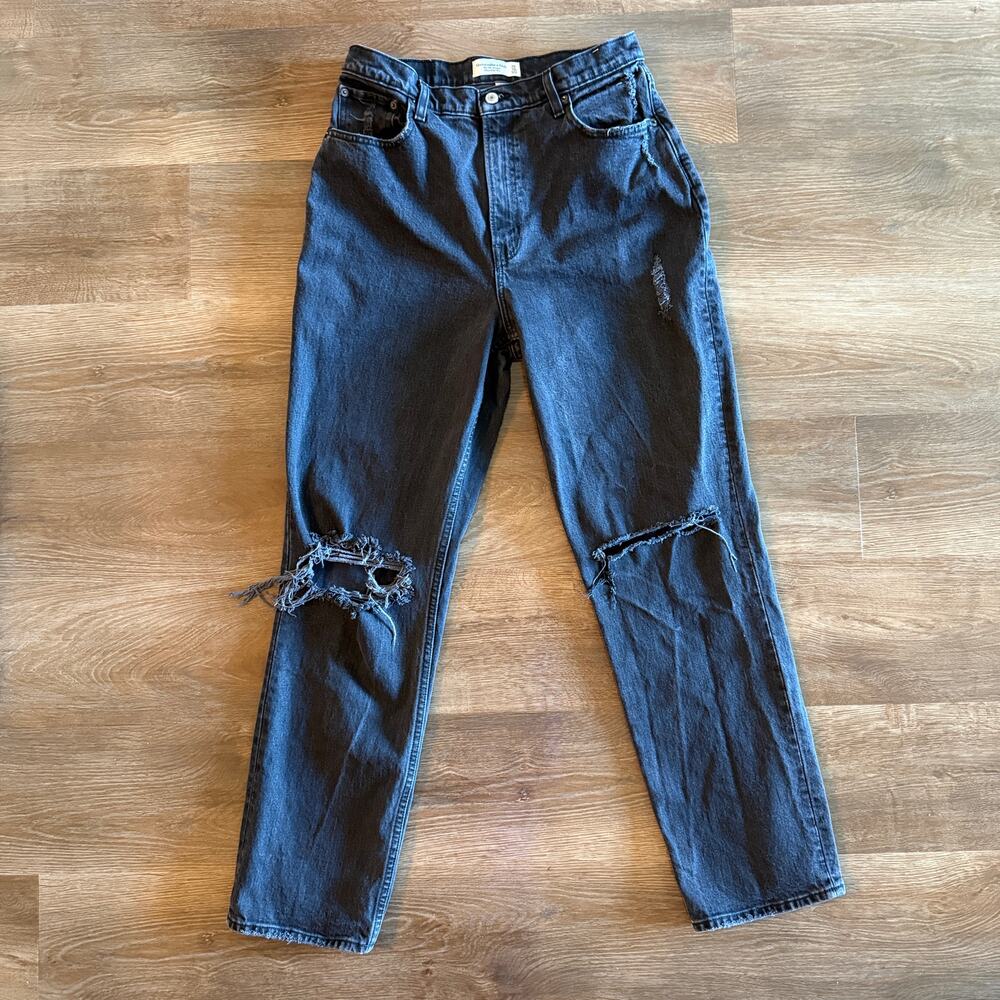 Abercrombie & Fitch 90s Straight Ultra High Rise Jeans Sz 30/10 Curve Love